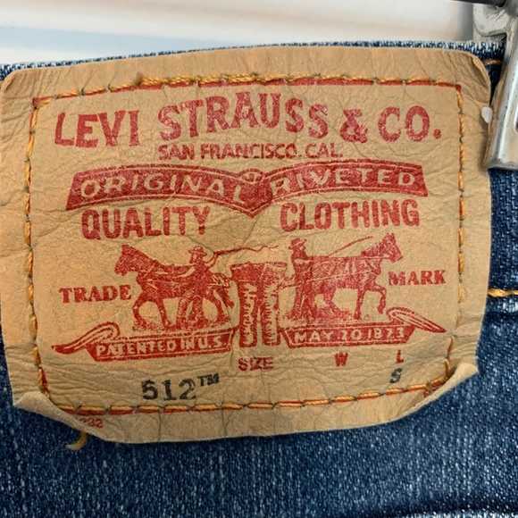 LEVI 512 CLASSIC SLIM TAPERED JEANS SIZE 12 - Picture 3 of 8